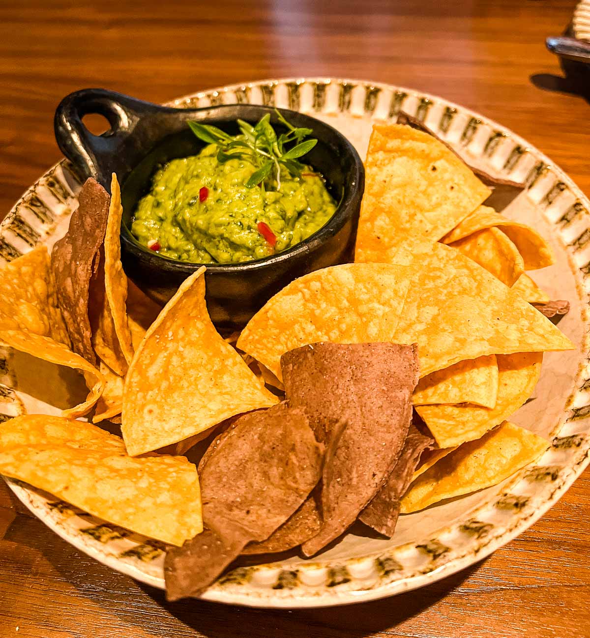 Venezuelan avocado dip served at Marked.