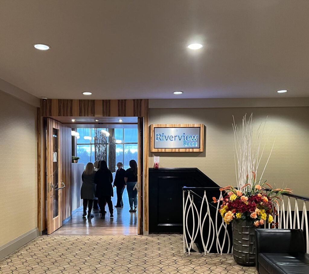 Entrance to the hotel's main dining room.