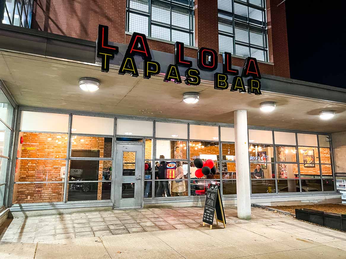 La Lola Tapas Bar outside.