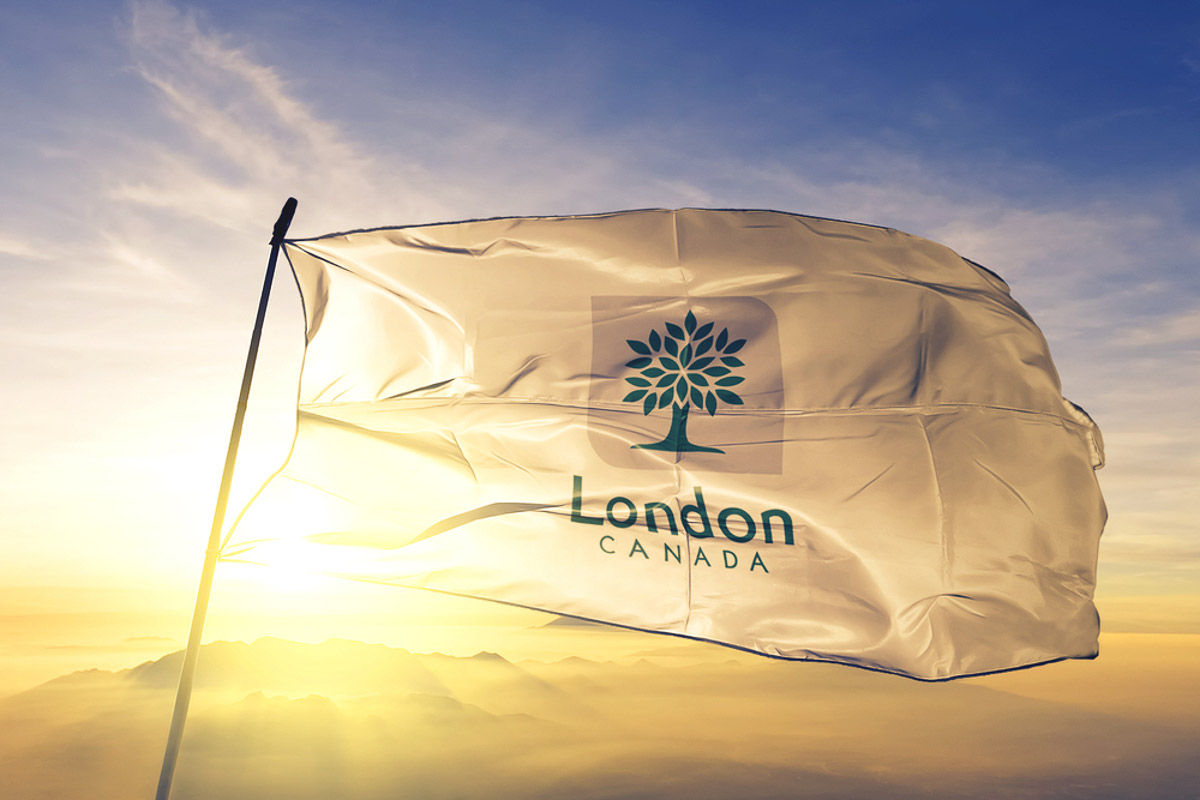 A flag of London, Ontario.