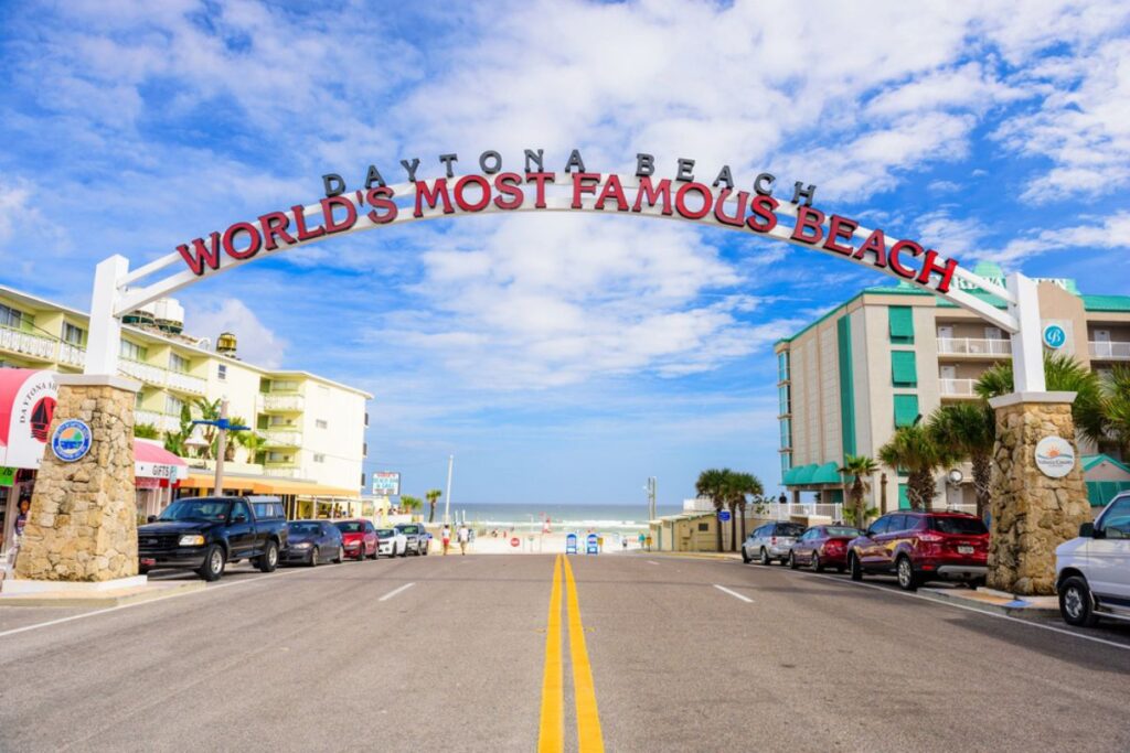 A scenic view of Daytona Beach.