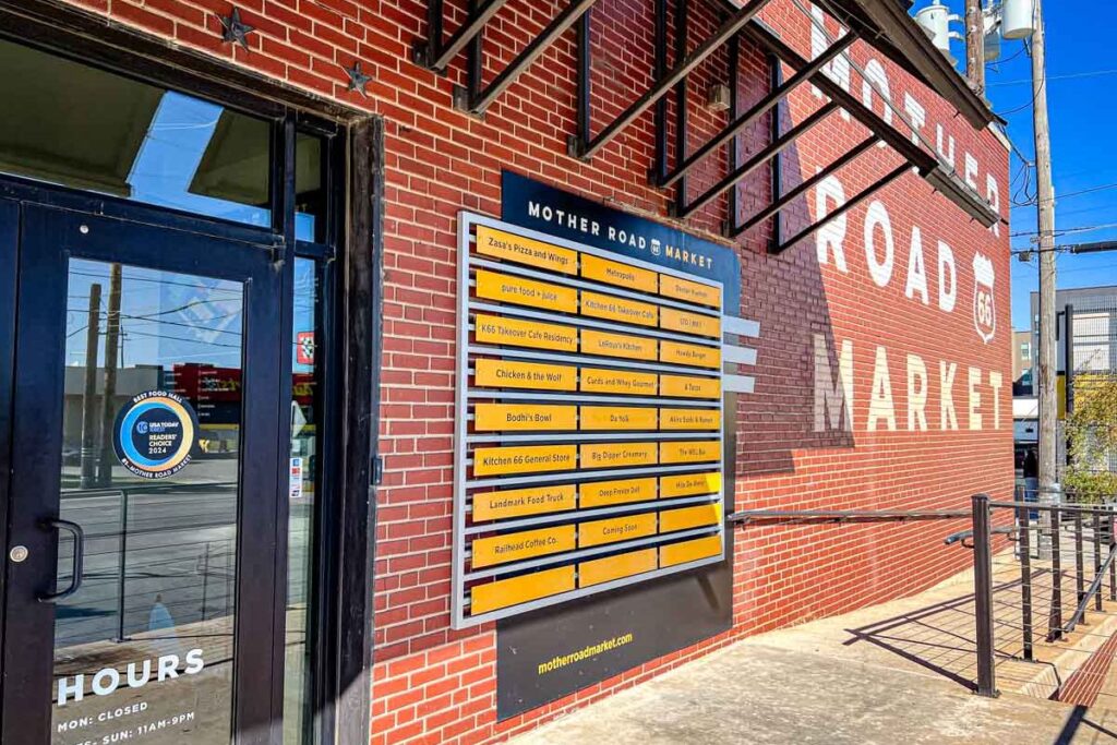 Photo of Mother Road Market in Tulsa.