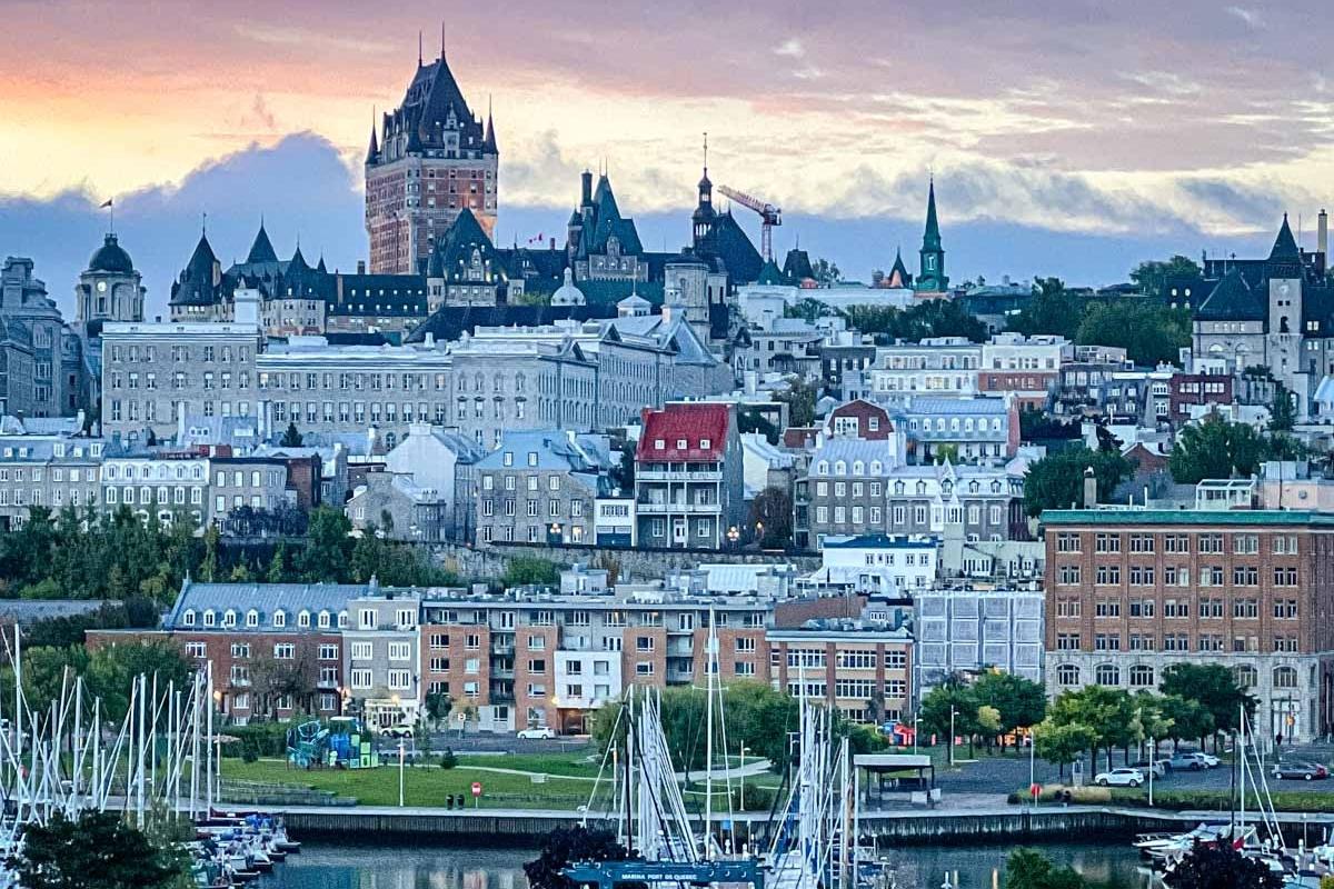 Photo overlooking the city of Quebec.