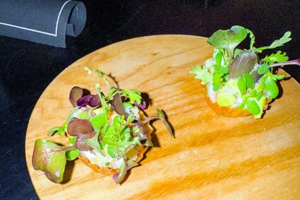 Lobster Claw Tart at Aulis, London.