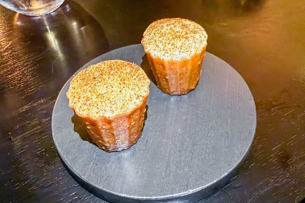 Artichoke Bites at Aulis in London.