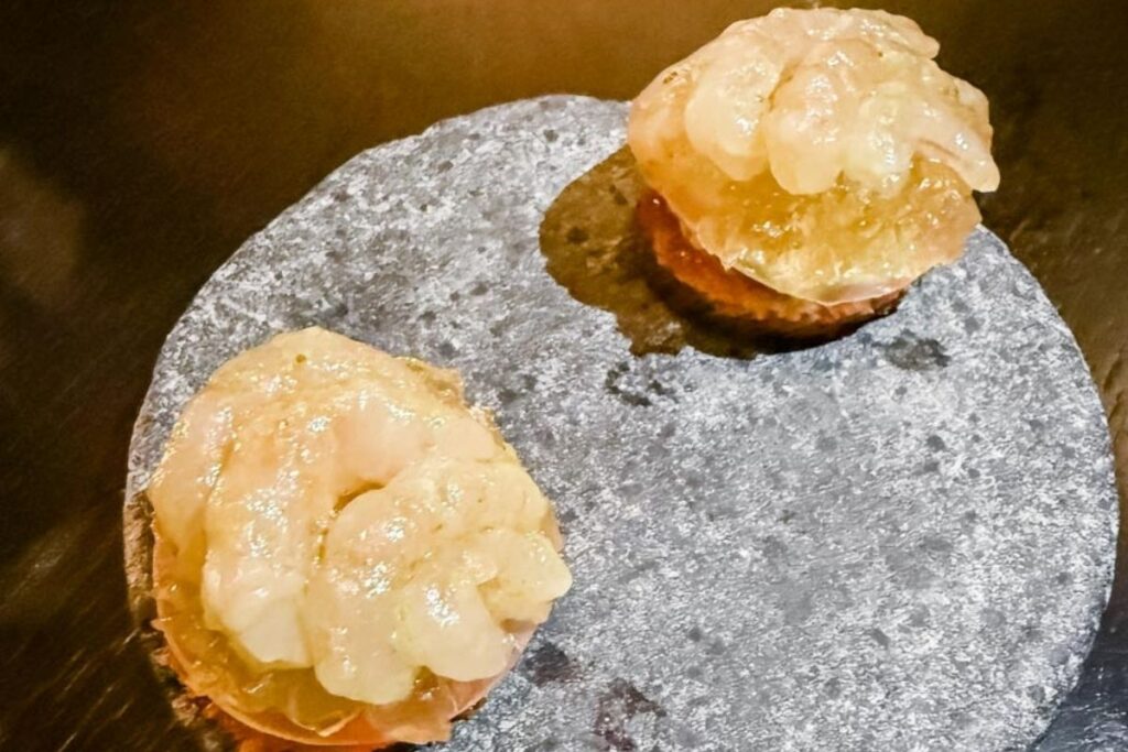 Mylor Prawn Tart. Aulis in London.
