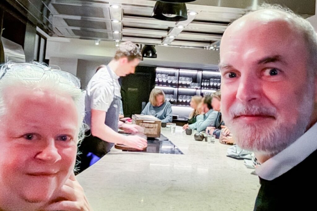 Jenn & Matthew Allen at Aulis, in London.