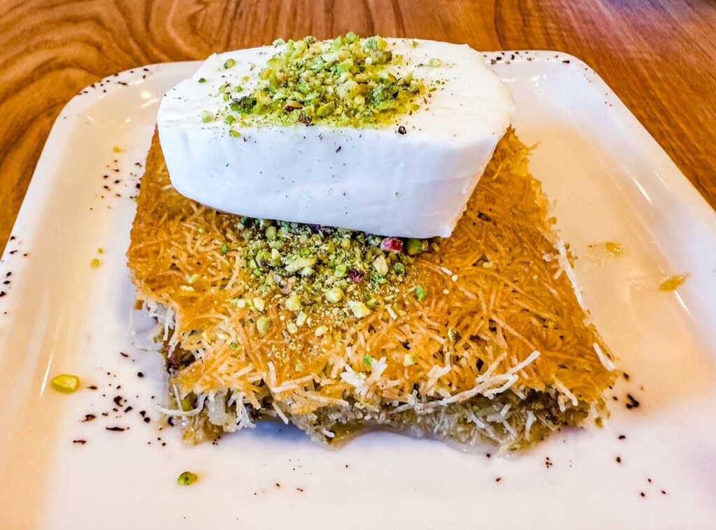 Food at Mama Fatma's Turkish Restaurant.