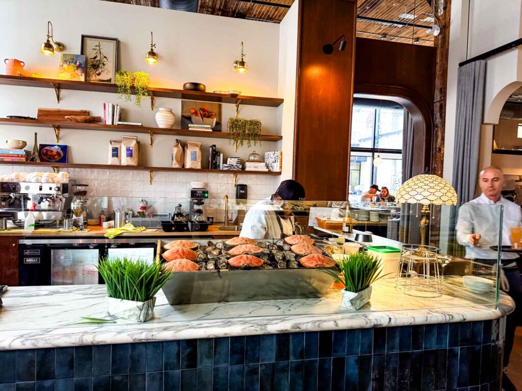 The French - raw bar.