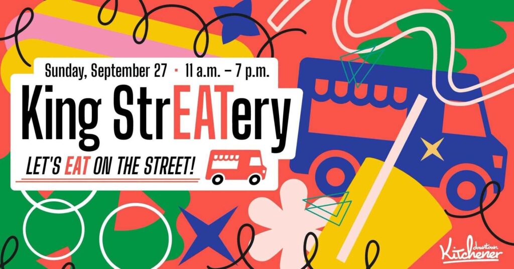 King StrEATery Food Truck Festival Poster on September 27 from 11 AM to 7PM.